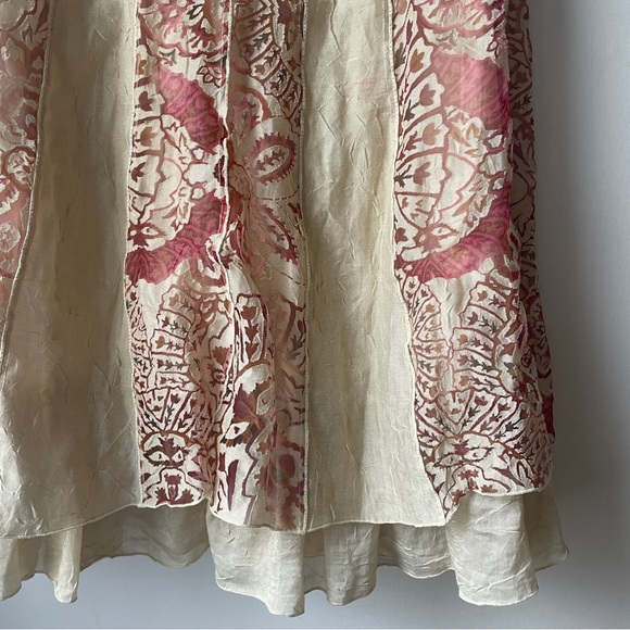 Linea Domani vintage 90s midi dress with tiered hem 10 - Picture 7 of 10